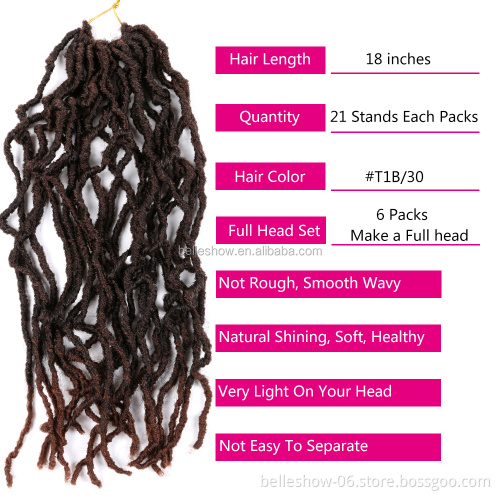 Hot sell 14-36 inches  Crochet Braids faux locks crochet braid hair